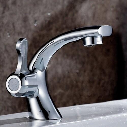 Vidric contemporary design Brass chrome plated single handle single cold faucet toilet wash basin faucet ceramic basin tap