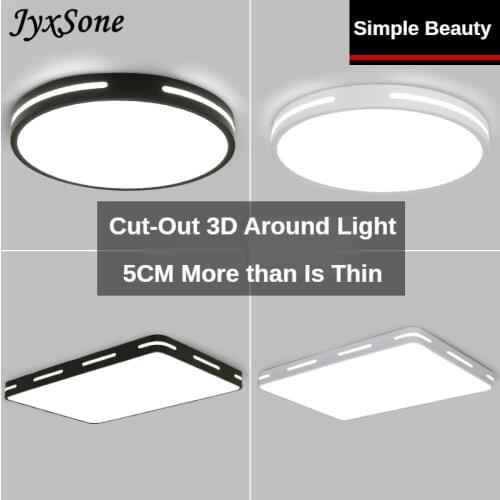Led Ceiling Light Modern Simple Dimmer Living Room Decorative Led Ceiling Lamps for Bedroom Bathroom Kitchen Ultra-thin Indoor