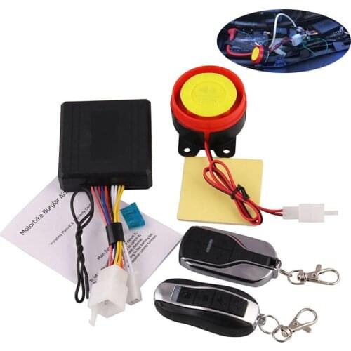 Motorcycle Universal Auto-alarm Anti-theft Security Ultra-long-distance Remote Control Alarm Warning System Remote Control Set
