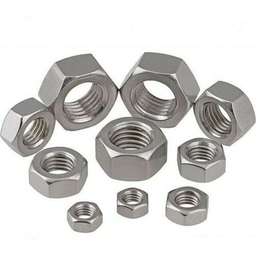 10PCS M1.6-M33 304/316/201 stainless steel hexagon nuts screw cap