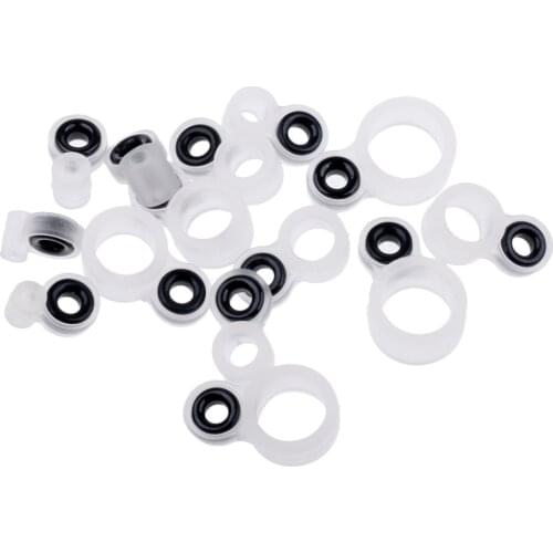14Pcs Set Ceramic Ring Eyes Fishing Rod Guides Free Silicone Frame