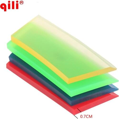 500pcs/High quality window tint tool Multi-color Tendon rubber Squeegee Blade scraper DHL free
