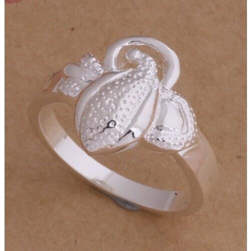 AR029 Fashion Jewelry Silver Color Gifts Popular Rings For Women Maize /acvaiuca Atnajkua