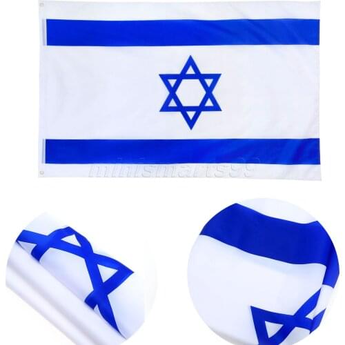Isreal National Flag Jewish Star of David State Country Large Banner 90*150cm Banners Flags Christmas Party Christmas Home Decor