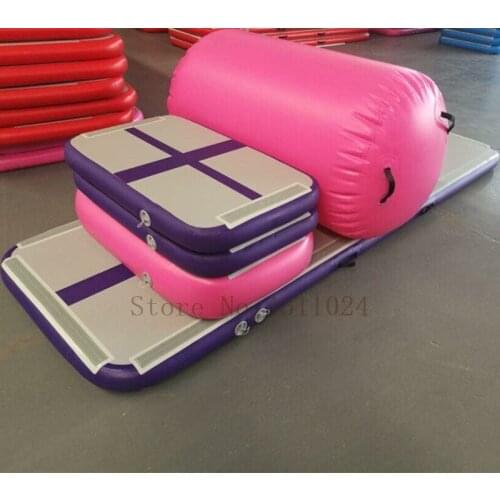 Free Shipping Inflatable Gymnastics Tumbling Mat Air Tumbling Track Set Air Floor Mat Inflatable Air Track For Home/Cheerleading