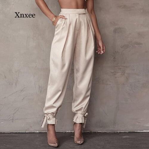Elegant Loose Foot Strap Chic Pants Women Trousers Fashion High Waist Pants Streetwear Vintage Korean Casual Pant Clothing Xs-L