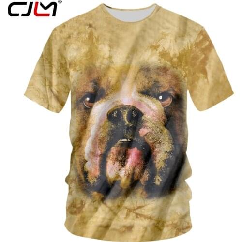 CJLM New Fashion Men Tshirt Cartoon T Shirt Animal Dog 3d Printed T-shirt Man Hiphop Streetwear Punk Gothic Shirts O Neck Tee