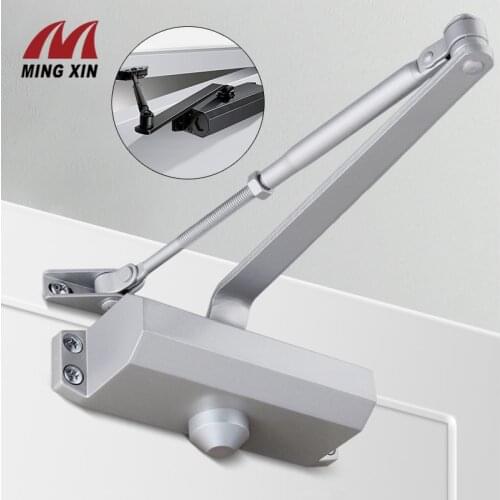 Hydraulic Buffer Door Closer 25kg to 80kg Adjustable Speed Automatic Door Closing Equipment Mute Soft Closing Door Hardware