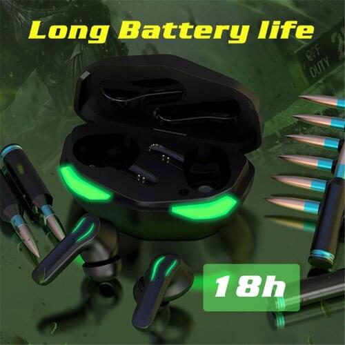TWS Gaming Earbuds Bluetooth 5.0 Wireless Earphone Low Latency With Microphone Bass Audio Sound Positioning Game/Audio Headset