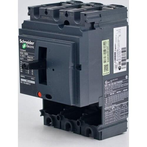 Compact NSX100/160/250 Breaker Body NSX160N (50kA ) LV430406 NSX160N 50 kA at 415 VAC 160 A 3 poles without trip unit