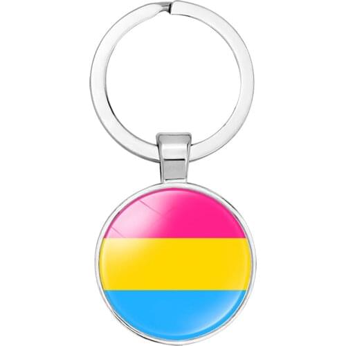 Lgbt Pride Rainbow Bisexual Pansexual Gays Lesbian Keychains For Friends Couples Key Holder Key Chain Ring Accessories gifts