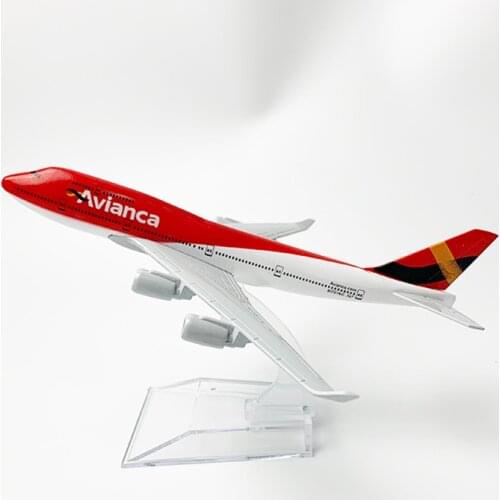 1:400 Scale 16cm ACES Colombia Avianca Boeing B747 Metal Diecast Plane Model Airlines Airplanes Aircraft Gift Collectible