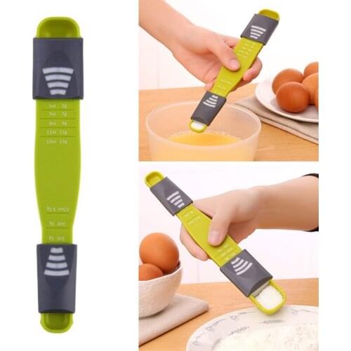 Measuring Spoon Double End 8 Stalls Adjustable Metering Spoon Sugar Salt Coffee Powder Milk Powder Cooking Baking Kitchen Gadget