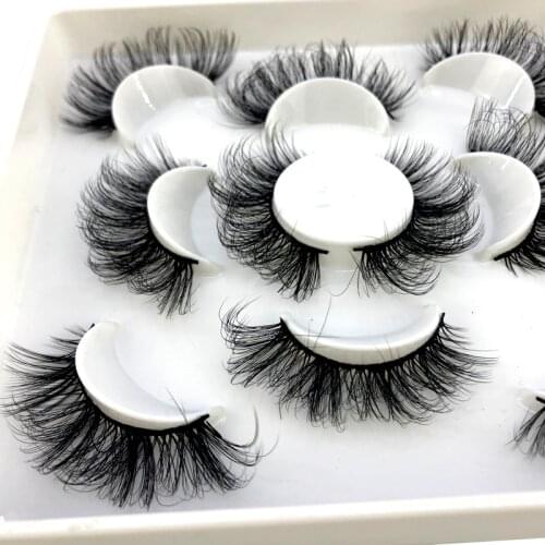 New 2/4/5/7 pairs natural false eyelashes fake lashes long makeup 3d mink lashes eyelash extension mink eyelashes for beauty 06