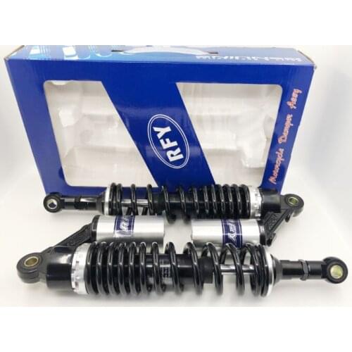 New 350mm 360mm 8mm spring shock absorber motorcycle air impact device for Yamaha suzuki vs 800 kawasaki Honda CB750 Black and