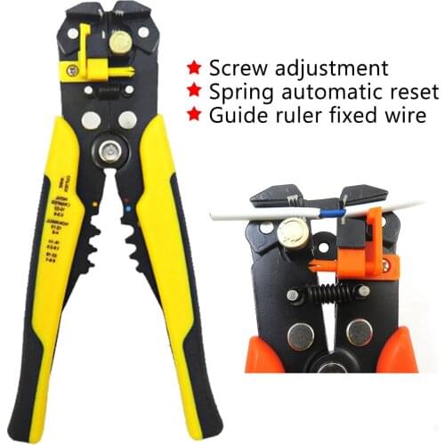 New Multifunction Self Adjustable Automatic Wire Cable Stripper Crimper Shear Crimping Tool Plier Cutter