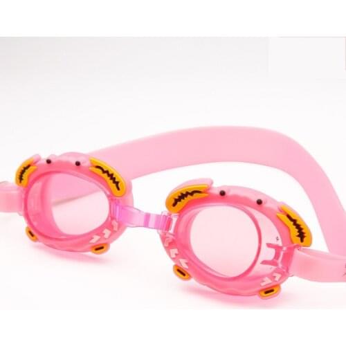 Kids Age 3-10 Waterproof Swimming Glasses Clear Anti-fog UV Protection Soft Silicone Frame and Strap Prescription Glasses