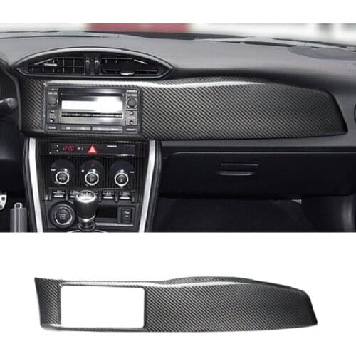 Carbon Fiber Interior Trim Car Dashboard Panel Cover Sticker for Subaru BRZ Toyota 86 2017-2020 Accessories Car Styling