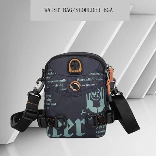 Casual Waist Bags Men Fashion Chest Bag Daily Casual Phone Crossbody Bag For Male Small Smoke Box Bag Boy Crossbody Zipper Pouch