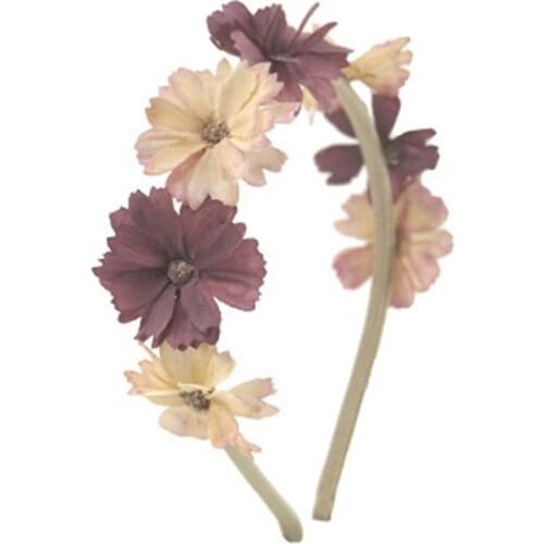 Headbands For Women Girls Korean Slim Flower Floral Hair Bands Accessories Fashion Adult Diademas Bandeau Cheveux Wholesale