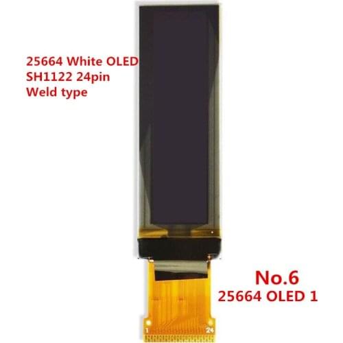 Real OLED Display 2.08" 256*64 25664 OLED LCD Module Display Screen SH1122 Controller Support SPI I2C IIC 7pin 5 Pins