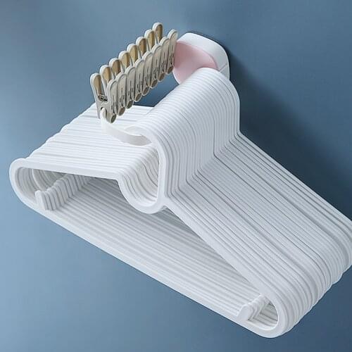 Foldable Clothes Peg Hanger Organizer Home Plastic Dryer Rack Holder Shelf Clothes Hanger Storage Rack Organizer Wall