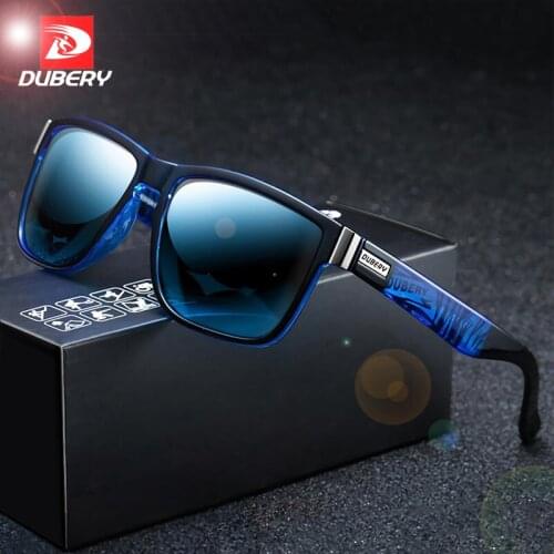 Fashion Square Men Polarized Sunglasses Sports DUBERY Brand Original Design Sun Glasses Lightweight Frame UV400 Goggles CE K9