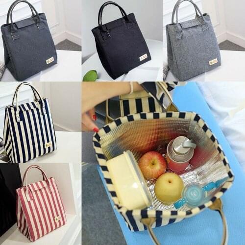 Fresh Insulation Lunch Bag Adults Women Student Portable Insulated Lunch Bag Box Picnic Tote Thermal Lunch Organizer
