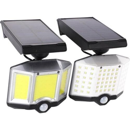 Wall Lamp Outdoor Courtyard Solar Wall Lamp 66A/66B LED Outdoor Human Body Sensor Light All-in-one Courtyard Garden Lighting