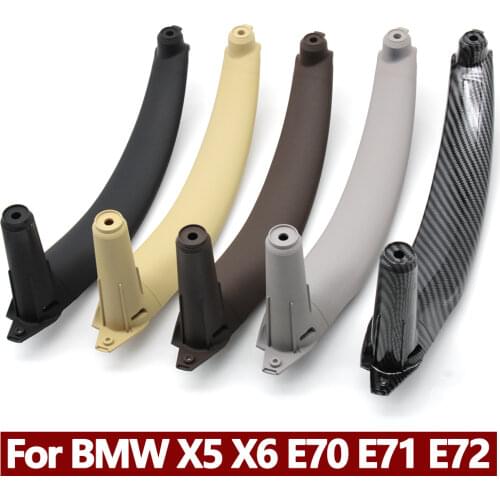 LHD RHD Upgraded Interior Passenger Door Handle Inside Trim Replacement For BMW X5 X6 E70 E71 E72 2007-2013