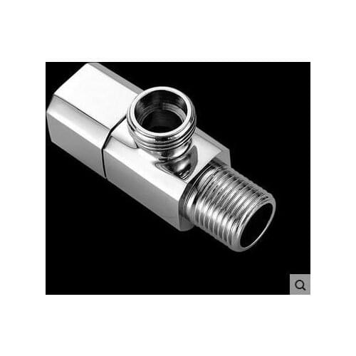 Bathroom water heater inlet valve, Toilet/kitchen brass filling valve, Copper cold and hot water stop valve triangle valve