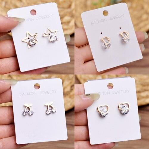 YAOLOGE 316L Stainless Steel 2021 Trend Geometric Earrings For Women Cute Casual Gift Party Festival Fashion Jewelry Wholesale