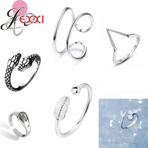 Various Models For Option Open Finger Rings for Women Adjustable 925 Sterling Silver Ring New Collection Fashion Bijoux