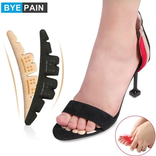 1Pair Non-slip Insoles Sticker Gel Forefoot Pad for High Heels Flip Flop Sandals Women Elegant Self-adhesive Foot Patch
