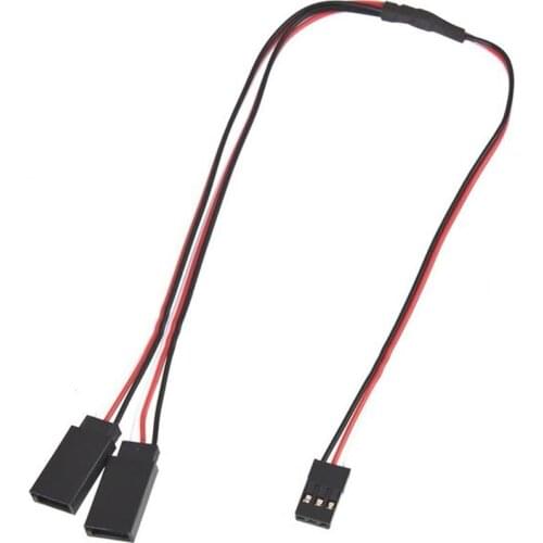1Pc Control line RC Servo Y Cable Wire 300mm Extension Cord JR Futaba