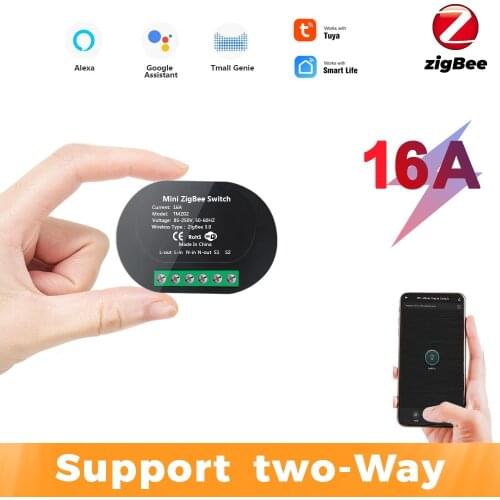 2 Way 16A Zigbee 3.0 DIY Module Breaker Switch Mini Smart Control Tuya Smart Home Universal Module Support Alexa Google Home