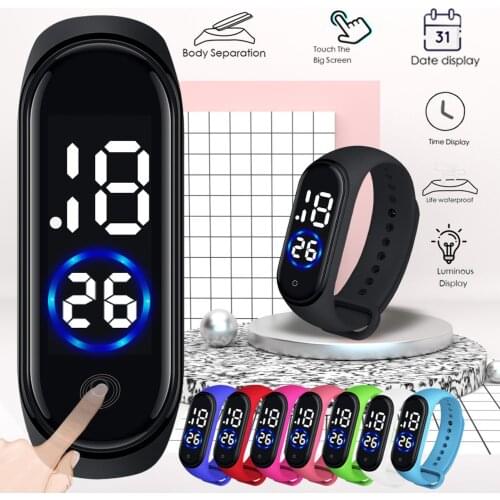 2020 LED Digital LED Sports Watch Unisex Silicone Band Sport Electronic Wrist Watches Fashion Men Women Watches Dropshipping Q