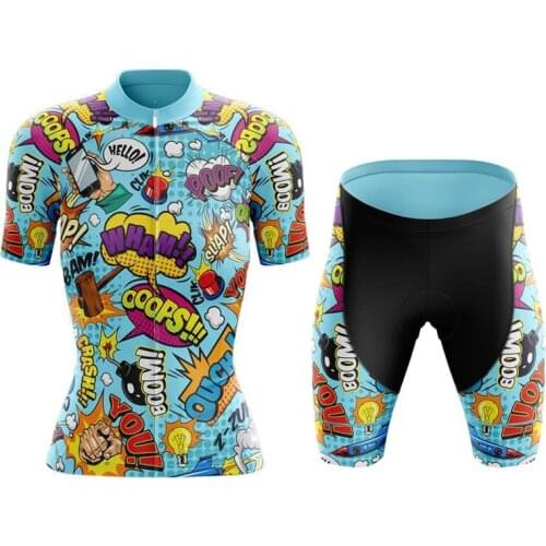 2021 funny cycling jersey kit outdoor sports summer cycling suit road bike riding wear fietskleding dames women bicycle clothing