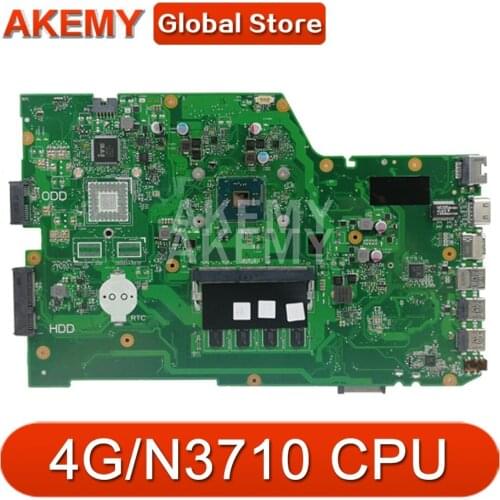 90NB07M0-R00050 for ASUS X751SV X751SJ X751SA X751S Laptop Motherboard 4G/N3710 CPU