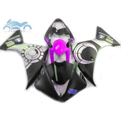Free custom Injection fairing kit fit for YAMAHA 2009-2014 YZF R1 YZFR1 09-14 ABS sports racing fairing kits parts AD38