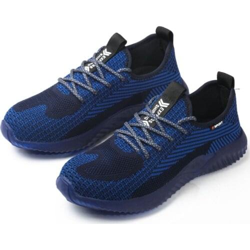 2021 Summer Men and Women Steel Toe Air Mesh Safety Boots Puncture-Proof Work Sneakers Outdoor Breathable Men Safety Shoes