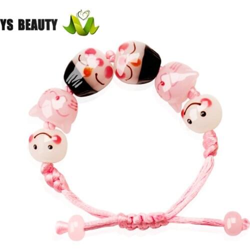 Sunny doll rope bracelet bracelet Japanese glazed beaded bracelet suitable for Asian women amulet jewelry festive small gifts