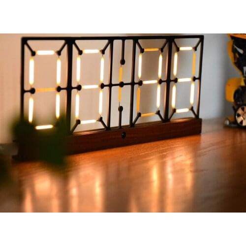 Clock LED Clock Is Intended to Glow the Clock Hollow Clock