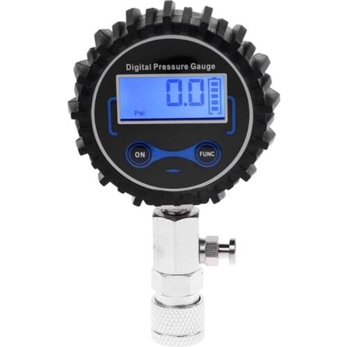 Digital Gas Engine Cylinder Compression Tester Tool Kit Car Motorcycle Pressure Gauge with Adapter