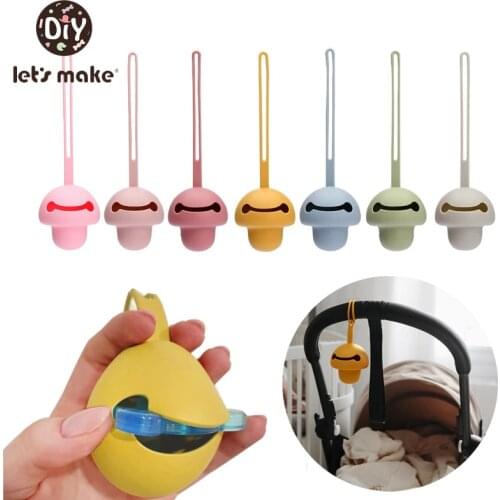Let’s make BPA Free Baby Accessories Soft Silicone Nipple Case Fashionable Container For Small Items Pacifier Holder Baby Things