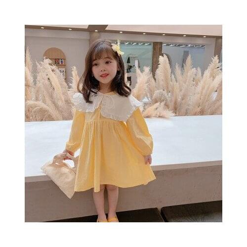 Kids Dresses for Girls 2020 Autumn New Korean Toddler Girl Long Sleeve Casual Dress Baby Girl Princess Party Dress Girls Clothes