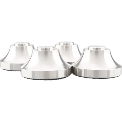 Speaker Shock Base,Stainless Steel Speakers Amplifier Anti-Shock Absorber Foot Feet for Amplifier/CD DVD Player