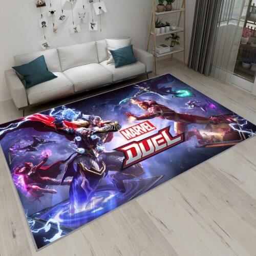 Disney Marvel Spiderman Rug Boys Room Carpet Nordic Bedroom Living Room Blanket Kids Baby Game Mat Non-slip Mat Cartoon Gift