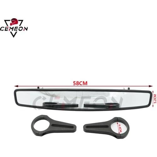 For Polaris RZR 800 1000 S 900 XP 1000 UTV Rearview Center Mirror Rearview Mirror 15 "Wide Angle HD Mirror