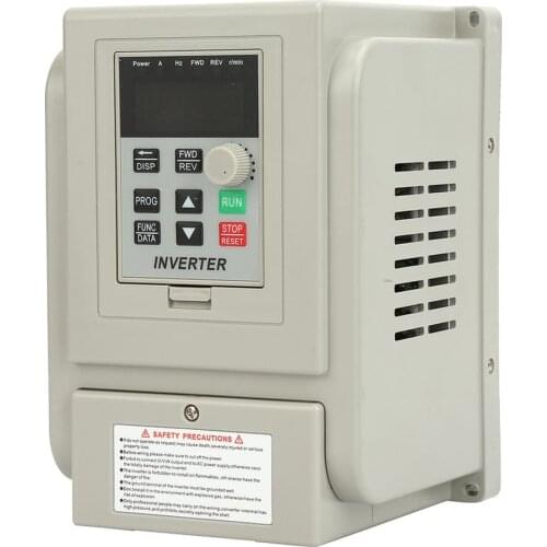 New AC 220V 0.75kW 5A Inverter Converters Variable Frequency Drive VFD Controller for Single-phase AC Motor